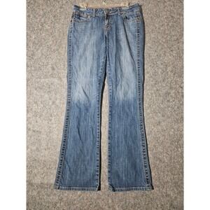 Wrangler Premium Patch Women Jeans Bootcut Embellished Pockets 9/10x34 09MWZDI